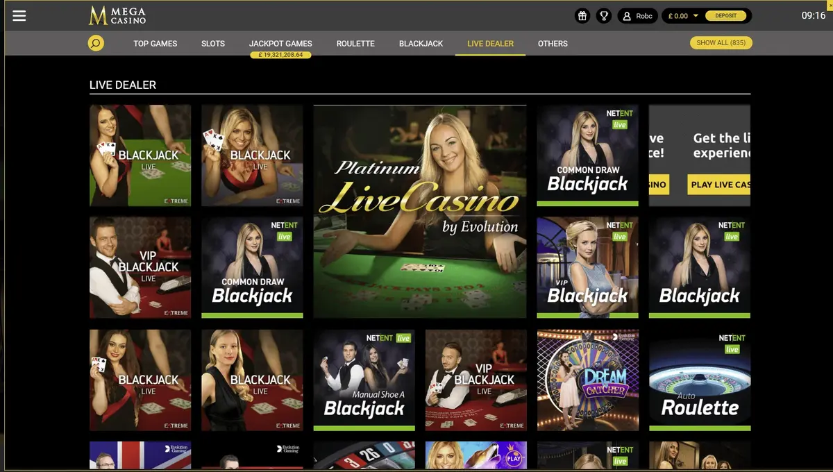 Mega Casino Captura de pantalla 1